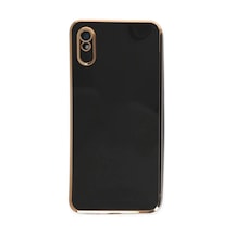 Xiaomi Redmi 9a Uyumlu Kılıf Volet Silikon - Siyah
