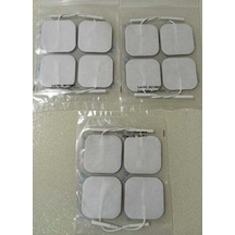 Tens Cihazı Kablolu Yedek Elektrot 5x5 Tens Pedi 4 Lü 3 Paket