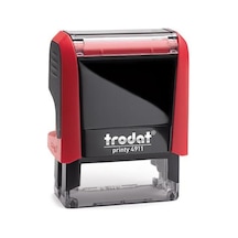 Trodat Standart Kaşe Otomatik 38x14 Kırmızı Kasa Kırmızı Keçe 491