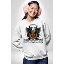 Neopolis Rottweiler Viking Unisex Beyaz Sweatshirt Beyaz