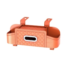 Vkemall Oto Koltuk Arkası Organizer: İki İçecek Tutucu, Telefon Tutucu Ve Dokuma Kutusu İle Araç İçini Düzenli Tutun - Siyah