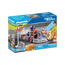 Playmobıl Sports&action 71187 Yarış Arabası, Zafer Çelengi Ve Daha Birçok Aksesuar Parçası İle, 4 Ya