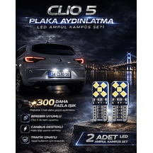 Renault Clio 5 Led Plaka Aydınlatma Beyaz Canbus Hatasız Tak Çalıştır 2 Adet