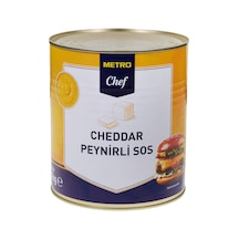 Metro Chef Çedar Peynirli Sos 2,8 Kg - Pratik Kullanımlı Lezzetli Sos 2'li Ekonomik Paket - 2 A Tarı
