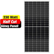 230 Watt A+ Half Cut Monokristal Güneş Paneli 72 Hücre 9bb