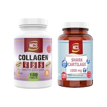 Kollajen Tip 1-2-3 180 Tablet Shark Cartilage 120 Tablet