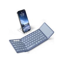 Samsers Touchpadli Katlanabilir Bluetooth Klavye Young Blue