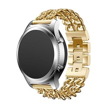 Huawei Watch Gt2 Zincir Desenli Metal Kordon Gold