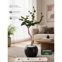Zen Serisi Yapay Bonsai Ağacı - Estetik Ofis Ve Ev Dekorasyon Bonsaisi 200 Cm Çok Renkli