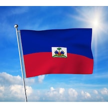 Haiti Devleti Bayrağı Premium Raşel Kumaş 100x150 Cm Diğer