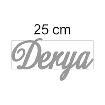 Silver Aynalı Pleksi Isim- Gümüş Aynalı Pleksi Isim 25 Cm Gumus