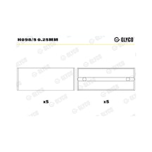 Ana Yatak - Dacia Solenza, Pick Up - Glyco-h0985025mm