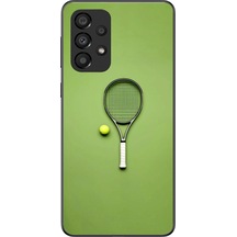 Samsung Galaxy A33 Uyumlu Tenis Raketi Baskılı Silikon Kılıf Renkli