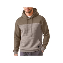 Erkek Kapüşonlu Sweatshirt Haki Erkek Kapüşonlu Sweatshirt Haki