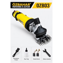 Özbahar Ozb03 320w Elektrikli Profesyonel Koyun Kırkma Makinesi 2400 Dev/dk, Beyuhan Bıçak, Yedek Kömürlü, Güçlü Motor