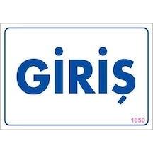 Mey Najmaddin Giriş Uyarı Levhası 17,5x25 Kod:1650 Najmaddin
