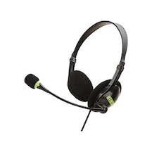 Ximistore9 Usb Kulaklık Mikrofonlu Sy440mv, Pc Ve Laptop İçin Stereo Oyun Kulaklığı, Yeşil Siyah