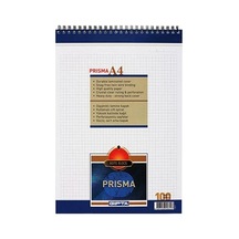 Kareli Defter A4 Boyutunda 100 Yaprak, Karton Kapaklı 124-Pembe