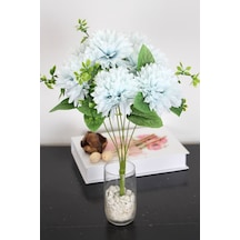 Yapay Pinnata Yıldız Çiçeği 42 Cm Mavi Mavi