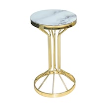 Brc Bufalo Fiskos Model Beyaz Mermer Desen Metal Çelik Gold Renk