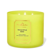 Eucalyptus Mint Büyük Mum 411 G Beyaz
