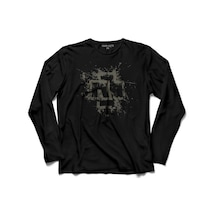 Rammsteın Tıll Lındemann Logo Uzun Kollu Tişört Baskılı Çocuk T-shirt 001