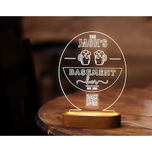 Bk Gift Restoran & Cafe & Barlara Özel Led Lamba Qr Kod Menü, Işıklı Qr Menü, Qr Kodlu Masa Dekoru, Işıklı Pleksi Biblo-25