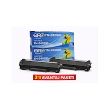 Brother Tn-2459xl Uyumlu Toner - 9000 Sayfalık - 2'li  Paket