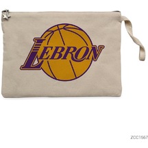 Lebron James Lakers Logo Clutch Astarlı Cüzdan El Çantası