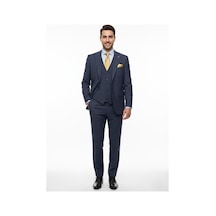 Presto Erkek Slimfit 6 Drop Yelekli Takım Elbise Lacivert 794-200 Lacivert