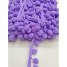 FdayAksesuar Lila Ponpon Şerit 5 Metre En 1,5 Cm FRDY15681