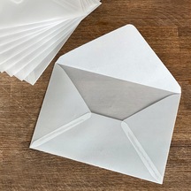 Transparan zarf, beyaz  5 adet