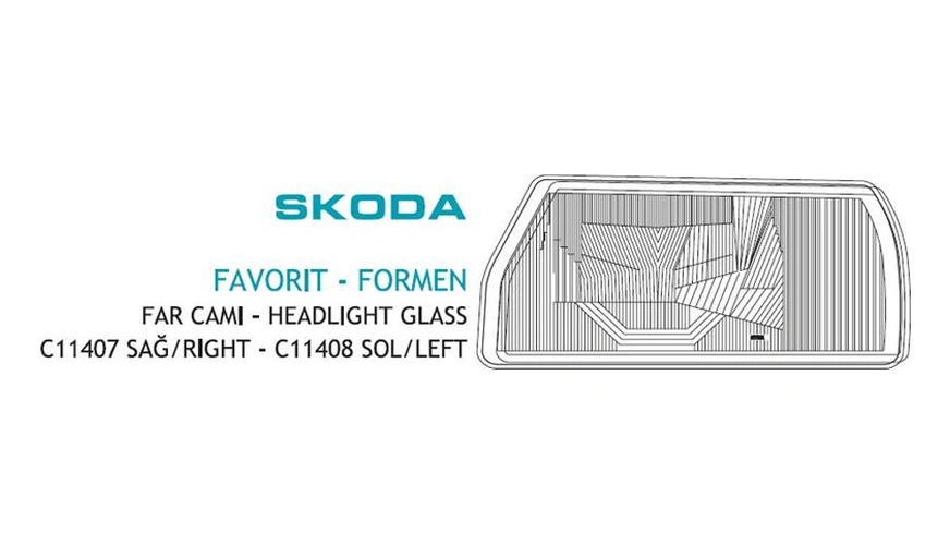 Far Camı Skoda Favorıt-formen-pıkap Sağ