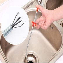 Tıkalı Lavabo Ve Gider Boruları Açma Aparatı Kıskaçlı Gümüş