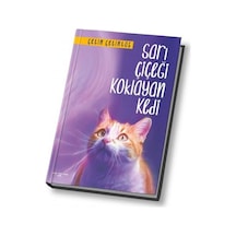 Sarı Çiçeği Koklayan Kedi