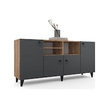 Malta Konsol - Atlas Çam - Antrasit