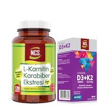 Karabiber Extreli L-Karnitin 120 Tablet+Vitamin D3 K2 20 Ml