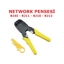 Network Pensesi Rj45 Ethernet Çakma Sıkma Pensesi + Kablo Soyucu