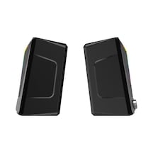 Lenovo Ds104 Lecoo 1+1 3w 2 Rgb Aydınlatmalı Usb+3.5mm Jacklı Siyah Hoparlör