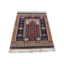Zehra Abla Halı Yeni El Dokuma Otantik Balıkesir Yörük Yün Kilim 6406