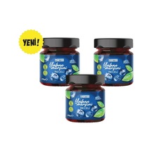 Şeker İlavesiz %65 Yaban Mersini Reçeli 3 X 275g Doğal Meyveli - Yeni Ürün
