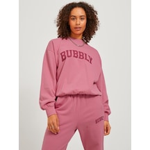 Jjxx Sıfır Yaka Rahat Kesim Pembe Kadın Sweatshirt 12244363 001