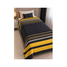 Tek Kişilik Pamuklu Battaniye 150x200 Cm Sarı Sarı