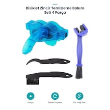 Bisiklet Zincir Temizleme Bakım Seti 4 Parça Çok Renkli