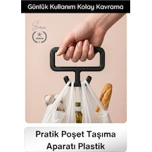Tutacak Pratik Poşet Taşıma Aparatı Plastik Ergonomik Tutacak Market Alışveriş Dayanıklı Konforlu H Çok Renkli