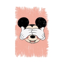 Mickey Mouse Tasarımlı Ahşap Poster Renkli - 645065641