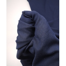 Lacivert İnterlok Penye Kumaş İnce Esnek Sıkı Örgülü Bluzluk & Elbiselik En: 145cm-11966