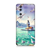 Huawei Honor 90 Uyumlu Martılar Arasında Kız Kulesi Desenli Silikon Kılıf Çok Renkli Huawei Honor 90 Uyumlu Martılar Arasında Kız Kulesi Desenli Silikon Kılıf Çok Renkli