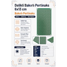Delikli Bakırlı Pertinaks 6x13 Cm