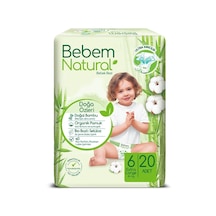 Bebem Natural Bebek Bezi 6 Numara XLarge 20 Adet